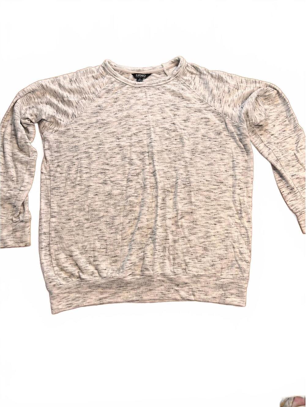 Buffalo David Bitton Medium Gray Crewneck Pullover Sweatshirt